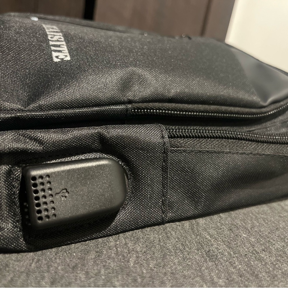 Black Men's Backpack - Picture 3 of 4